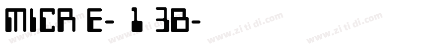 MICR E-13B字体转换